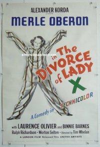 #0540 DIVORCE OF LADY X linen 1sh '38 Oberon 