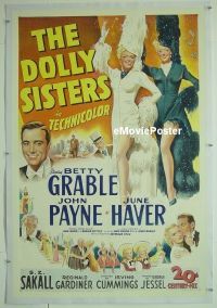 #120 DOLLY SISTERS linen 1sh '45 Betty Grable 