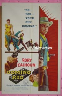 #0779 DOMINO KID 1sh '57 Rory Calhoun 