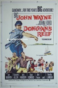#2296 DONOVAN'S REEF linen 1sh '63 John Wayne 