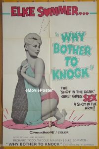 P520 DON'T BOTHER TO KNOCK one-sheet movie poster '65 Elke Sommer