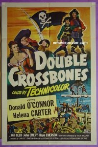 #0542 DOUBLE CROSSBONES 1sh '51 O'Connor 