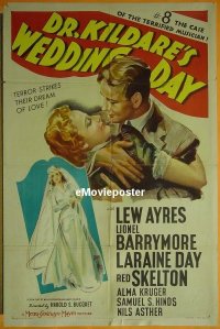 #0796 DR KILDARE'S WEDDING DAY 1sh '41 Ayres 