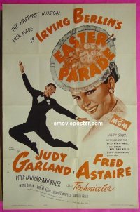 #4461 EASTER PARADE 1sh R62 Garland, Astaire 