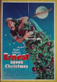 #190 ERNEST SAVES CHRISTMAS 1sh'88 Jim Varney 
