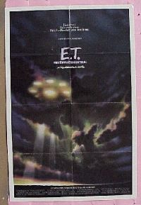 #195 ET advance 1sh '82 Spielberg, Barrymore 