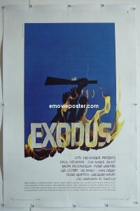 #2301 EXODUS linen 1sh '61 Paul Newman 