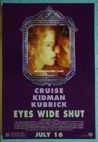 n065 EYES WIDE SHUT DS advance one-sheet movie poster '99 Kubrick, Kidman