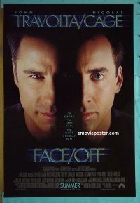 #2325 FACE/OFF int'l advance 1sh '97 Travolta, Cage