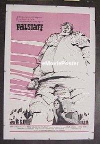#069 FALSTAFF linen 1sh '65 Orson Welles 