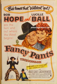 #0875 FANCY PANTS 1sh R62 Bob Hope, Lucy Ball 