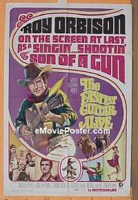 P616 FASTEST GUITAR ALIVE one-sheet movie poster '67 Roy Orbison