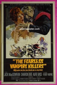 #0606 FEARLESS VAMPIRE KILLERS style B 1sh 1967 great Frank Frazetta art, plus Tate attacked!