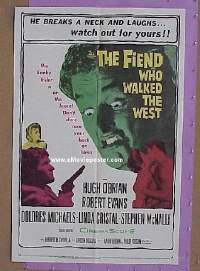 #3423 FIEND WHO WALKED THE WEST 1sh '58