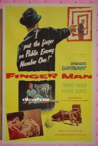 #0894 FINGER MAN 1sh '55 film noir 