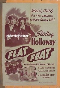 #231 FLAT FEET 1sh '48 Sterling Holloway 