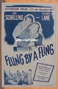 #233 FLUNG BY A FLING 1sh '48 Gus Schilling 