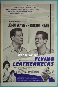 #272 FLYING LEATHERNECKS 1sh R60s John Wayne 