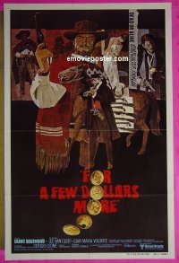 #4751 FOR A FEW DOLLARS MORE 1sh R80 Eastwood 