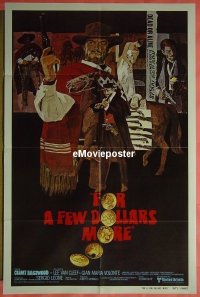 #2414 FOR A FEW DOLLARS MORE 1sh R80 Eastwood 