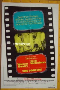 A393 FORTUNE one-sheet movie poster '75 Jack Nicholson, Warren Beatty
