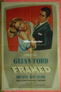 #212 FRAMED 1sh '47 Glenn Ford 