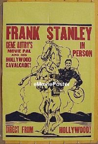 #046 FRANK STANLEY IN PERSON 1sh '30s stage 