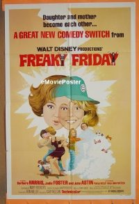 #1203 FREAKY FRIDAY 1sh '77 Jodie Foster 
