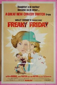 #0932 FREAKY FRIDAY 1sh '77 Jodie Foster 