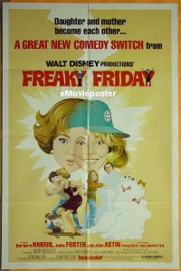 #222 FREAKY FRIDAY 1sh '77 Jodie Foster 