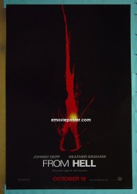#2366 FROM HELL DS advance 1sh 01 Johnny Depp