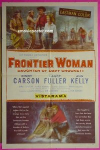 P701 FRONTIER WOMAN one-sheet movie poster '56 Daughter of Davy Crockett