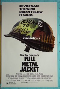 #2427 FULL METAL JACKET 1sh87 best war movie! 