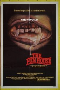 #7638 FUNHOUSE teeth 1sh '81 Hooper horror!