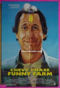 r657 FUNNY FARM one-sheet movie poster '88 Chevy Chase, G. Roy Hill