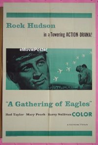 #1217 GATHERING OF EAGLES military 1sh #2 '63 