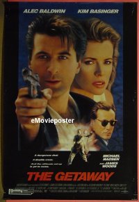 r673 GETAWAY DS one-sheet movie poster '94 Alec Baldwin, Kim Basinger