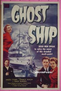 P730 GHOST SHIP one-sheet movie poster '53 Hazel Court