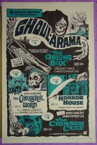 A419 GHOUL-ARAMA one-sheet movie poster '70 Vincent Price, Karloff