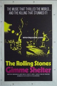 #2096 GIMME SHELTER 1sh '71 Rolling Stones 