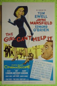 #3481 GIRL CAN'T HELP IT 1sh '56 Mansfield