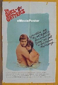 P739 GIRL-GETTERS one-sheet movie poster '65 Oliver Reed