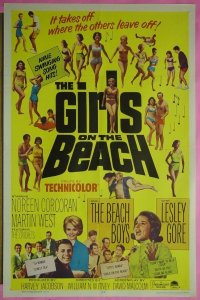 #1346 GIRLS ON THE BEACH 1sh65 The Beach Boys 