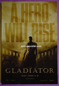 #2441 GLADIATOR DS adv 1sh 2000 Russell Crowe 