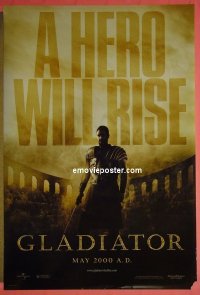 #4771 GLADIATOR DS teaser 1sh00 Russell Crowe 