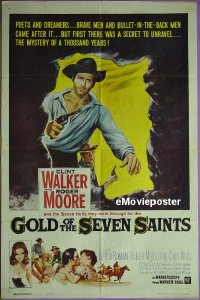 #1281 GOLD OF THE 7 SAINTS 1sh 61 Roger Moore 