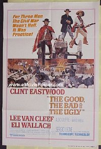 #0563 GOOD, THE BAD & THE UGLY 1sh68 Eastwood 
