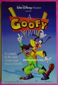 #2453 GOOFY MOVIE 'blue style' DS 1sh '95 