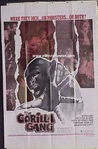 #351 GORILLA GANG 1sh '68 Vohrer, Wallace 