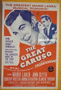 GREAT CARUSO R62 1sheet